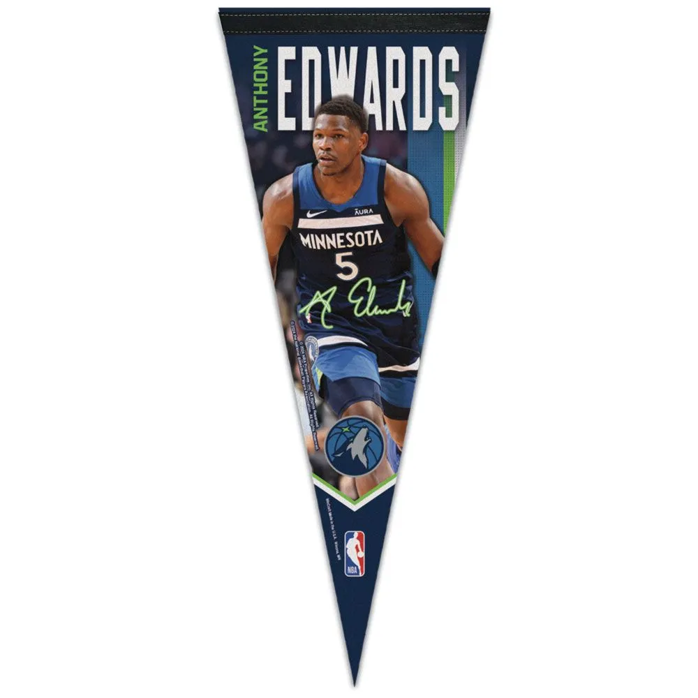 Anthony Edwards Minnesota Timberwolves Premium Player Pennant