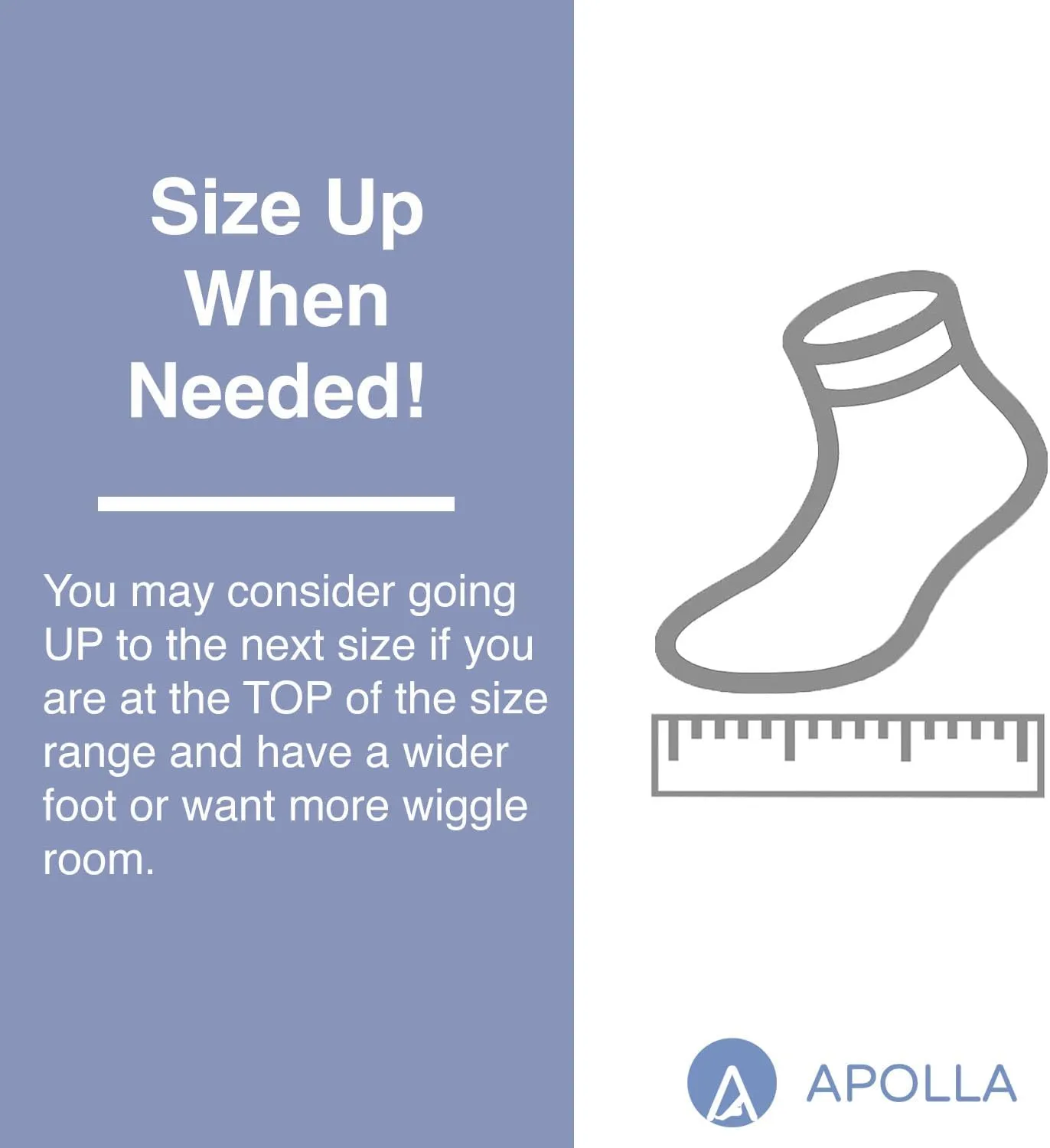 Apolla The AMP Compression Short Socks for Men and Women, 20-30 mmHg, As Seen on Shark Tank, Ankle, No Show Sock, 1 pair