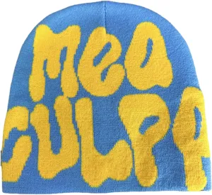 Beanie Y2k Hat MEA Culpa Graphic Beanies Design Winter Warm Hats Knit Skull Cap for Men Women