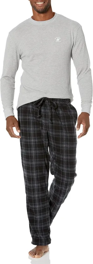 Beverly Hills Polo Club Men's Beverly Hills Polo Polar Fleece Set W/Thermal Top