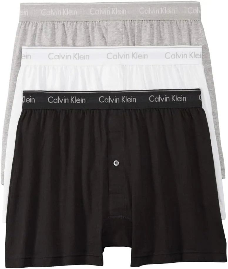 Calvin Klein Men's Cotton Classics 3-Pack Knit Boxer