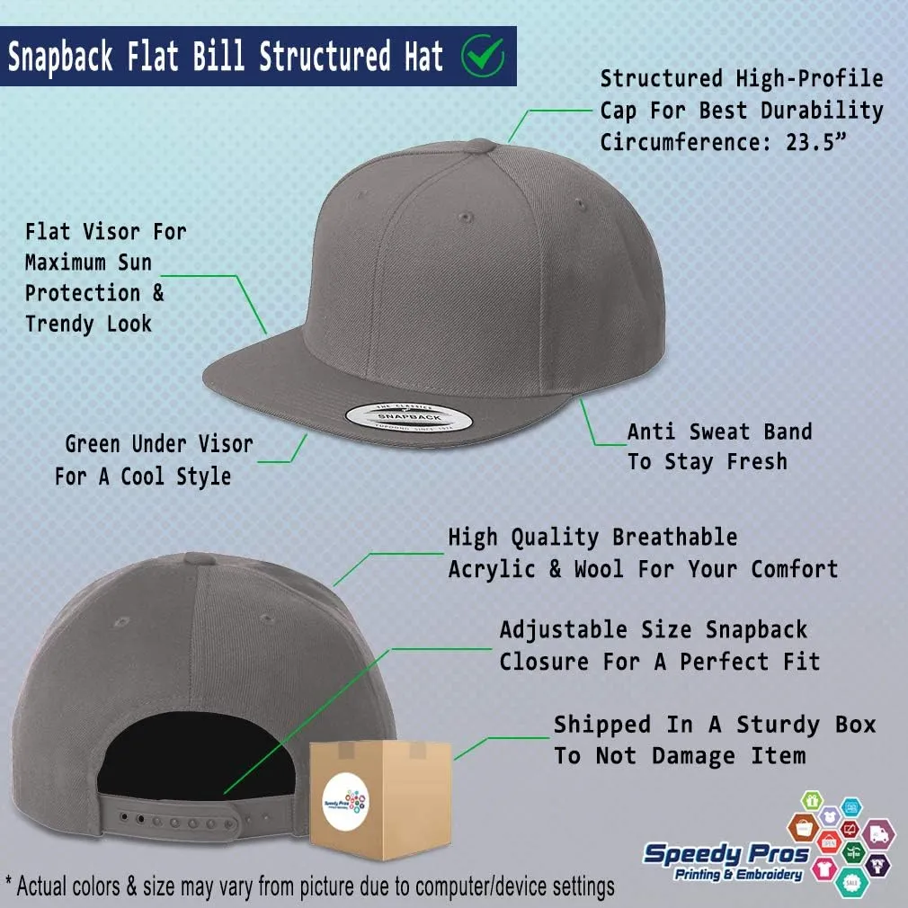 Custom Snapback Baseball Cap Gold Outline Orthodox Cross Embroidery Snaps
