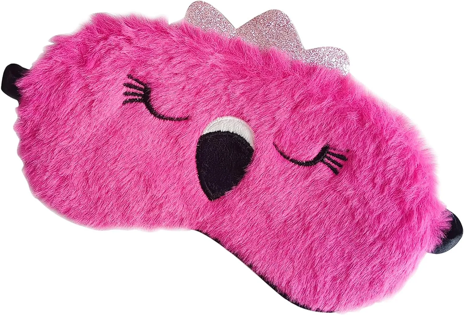 Cute Animal Sleeping Mask Soft Plush Blindfold Cute Rabbit Panda Koala Eye Cover Eyeshade for Kids Teens Girls Women (3Pack Multicolor)