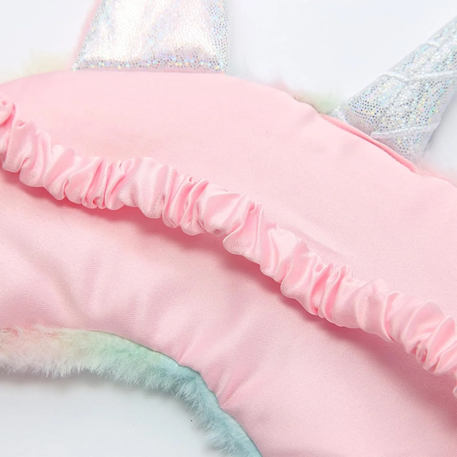 Cute Animal Sleeping Mask Soft Plush Blindfold Cute Rabbit Panda Koala Eye Cover Eyeshade for Kids Teens Girls Women (6Pack Unicorn)