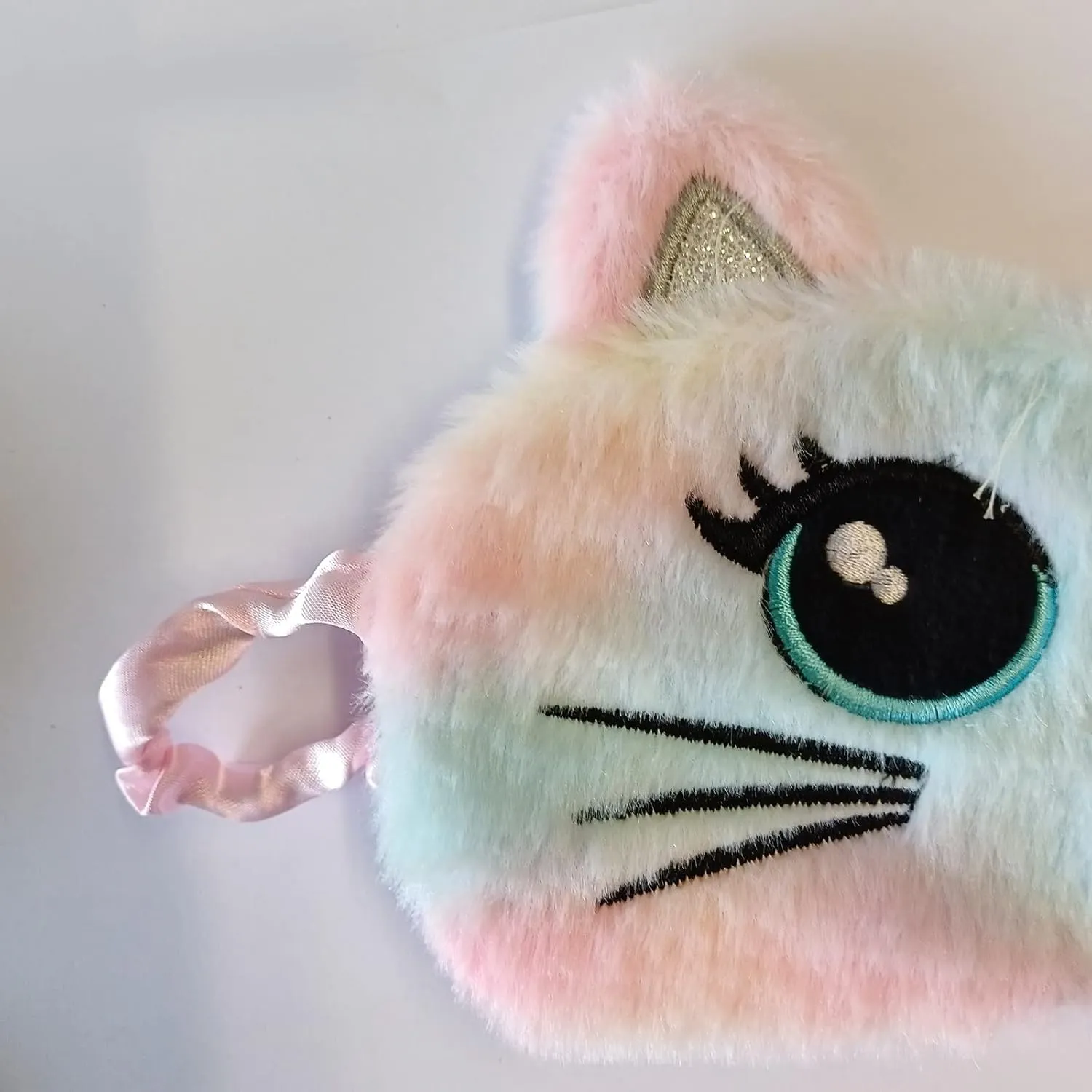 Cute Animal Sleeping Mask Soft Plush Blindfold Cute Rabbit Panda Koala Eye Cover Eyeshade for Kids Teens Girls Women (Big Eyes Cat)