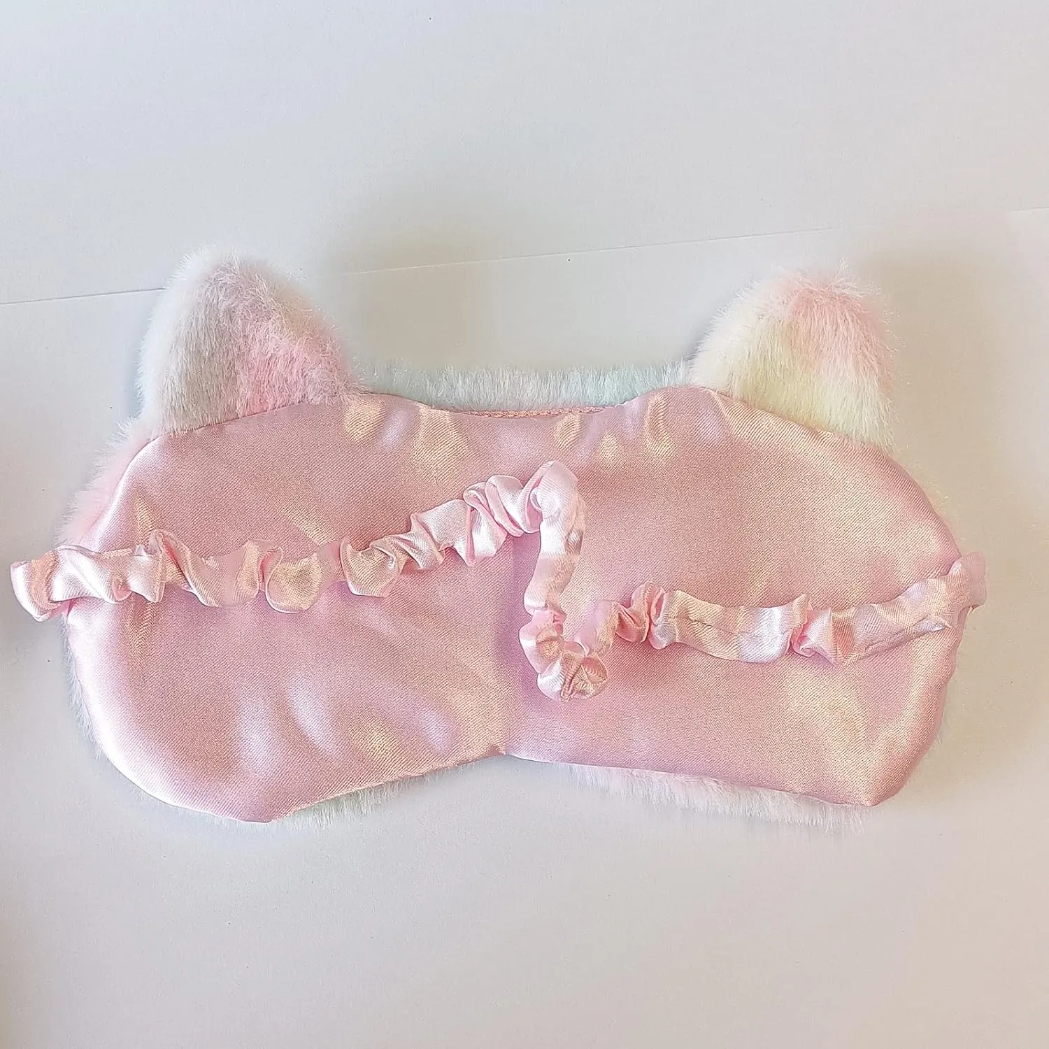 Cute Animal Sleeping Mask Soft Plush Blindfold Cute Rabbit Panda Koala Eye Cover Eyeshade for Kids Teens Girls Women (Big Eyes Cat)