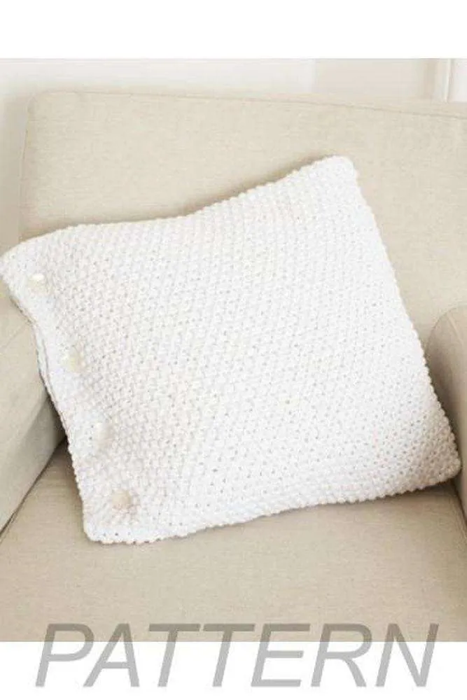 Debbie Bliss Garter & Moss Stitch Cushions PATTERN ONLY