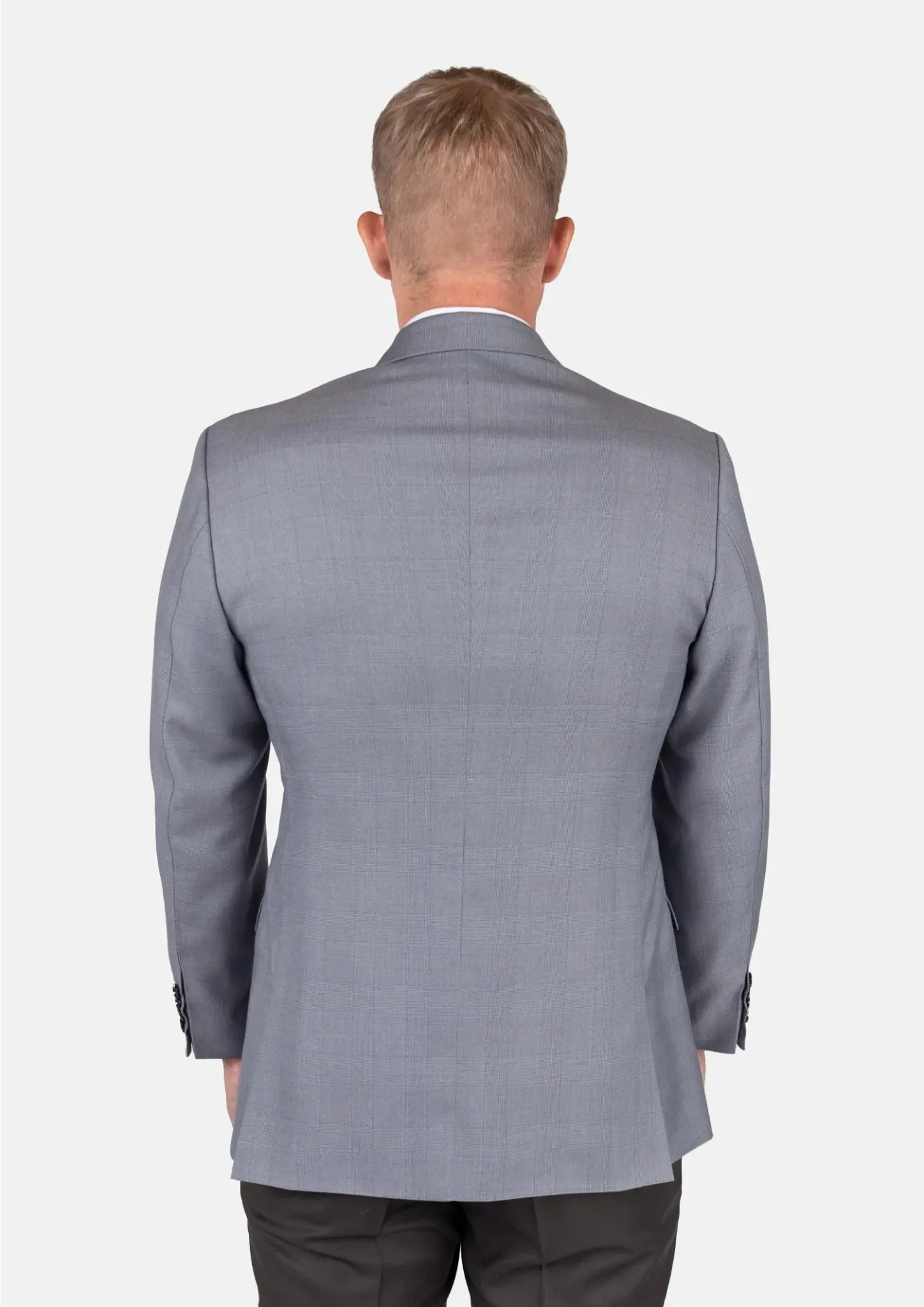 Ellis Light Grey Prince of Wales Jacket