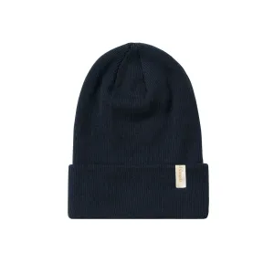 Fine Ribbed Cotton Toque Navy