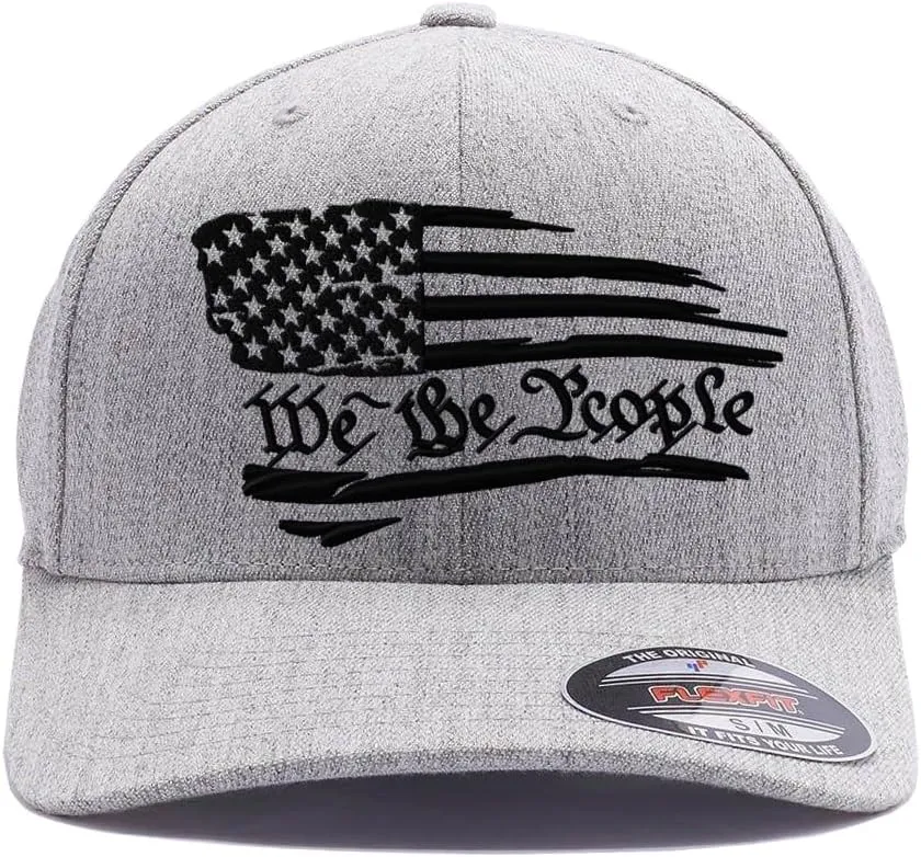 Flex Baseball 2A 1791 and We The People - Protect The 2nd Amendment hat- Custom Embroidered Flex Fitted Baseball Cap
