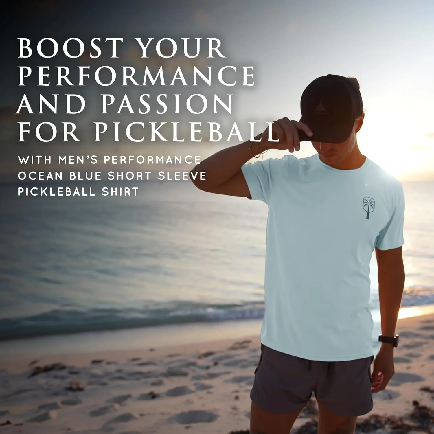 Mens Performance Short Sleeve Pickleball Shirt  Premium UV Protection, Moisture-Wicking, and Odor-Fighting Design