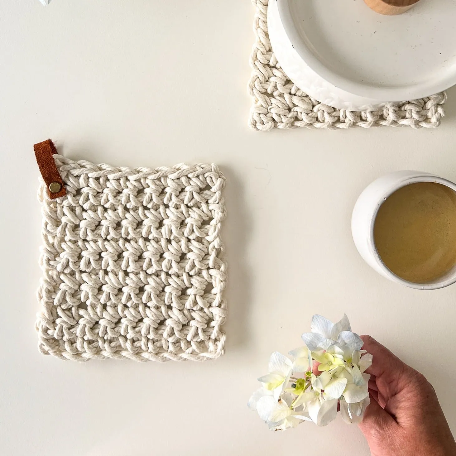 Pauline Flax Potholders Pattern