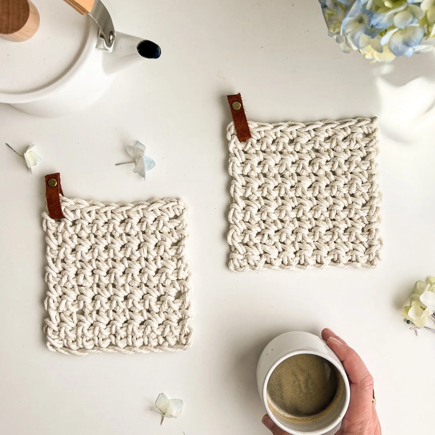 Pauline Flax Potholders Pattern