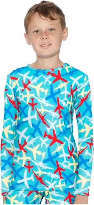 Rocky Boy's Thermal Tops Long Johns Fleece Lined Base Layer Shirt, Insulated for Outdoor Ski Warmth/Extreme Cold Pajamas