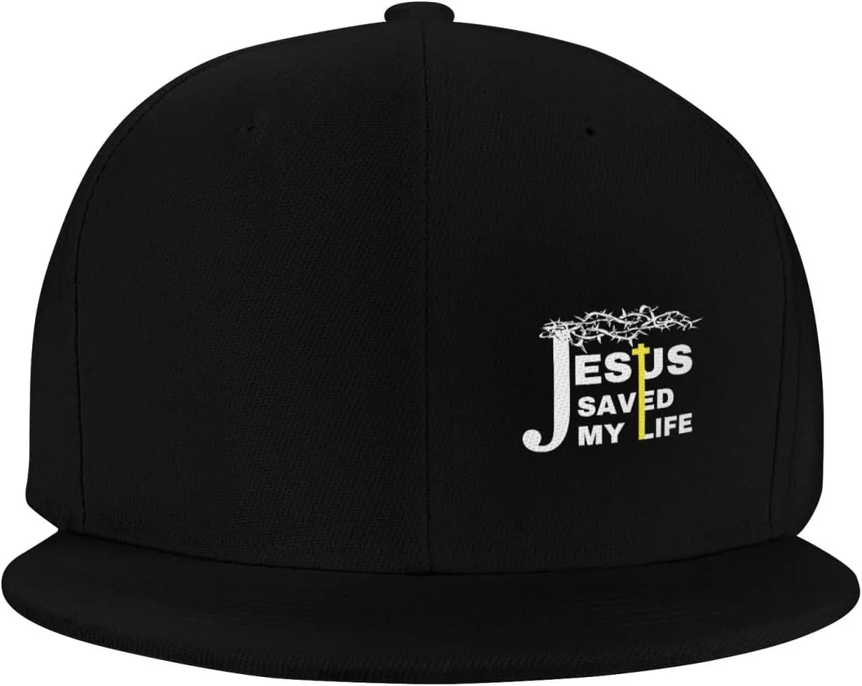 Snapback Hat for Men Women Classic Flat Bill Cap Adjustable Trucker Hat Funny Unisex Hip Hop Cap