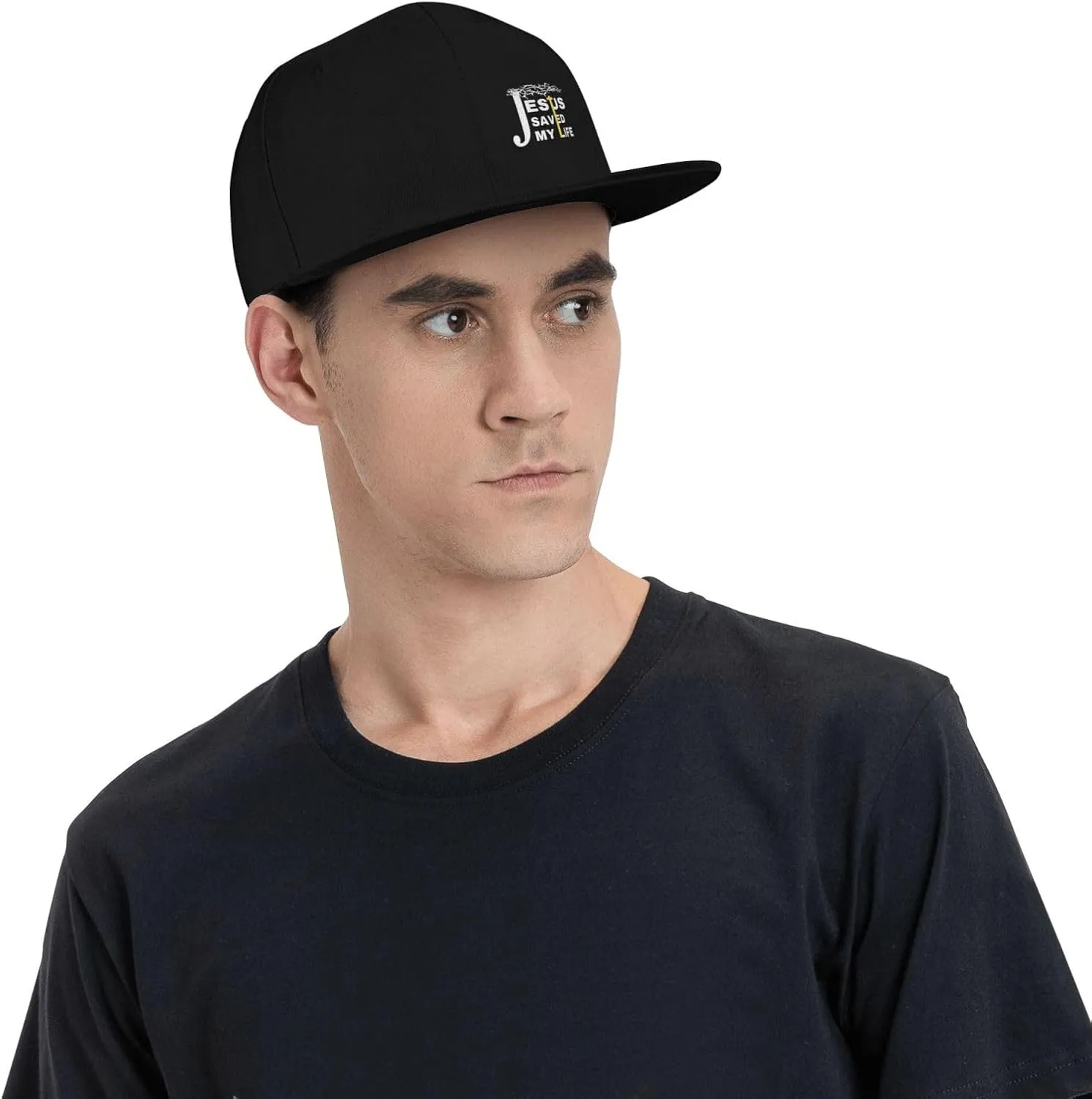 Snapback Hat for Men Women Classic Flat Bill Cap Adjustable Trucker Hat Funny Unisex Hip Hop Cap