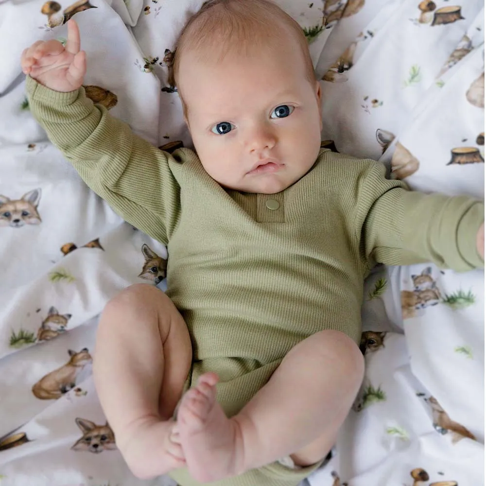 Snuggle Hunny Kids Baby Jersey Wrap & Beanie Set - Fox