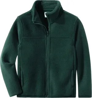 Spring&Gege Youth Solid Full-Zip Polar Fleece Jacket for Children
