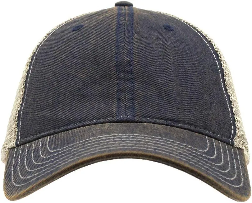 The Vintage Year Washed Cotton Unstructured Soft Mesh Adjustable Trucker Baseball Cap
