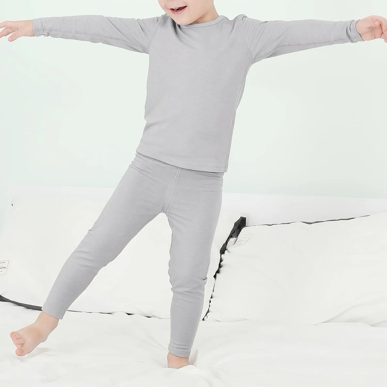 Zando Toddler Thermal Underwear Sets for Kids Base Layer Winter Warm Toddler Long Johns for Boys Girls Long Underwear