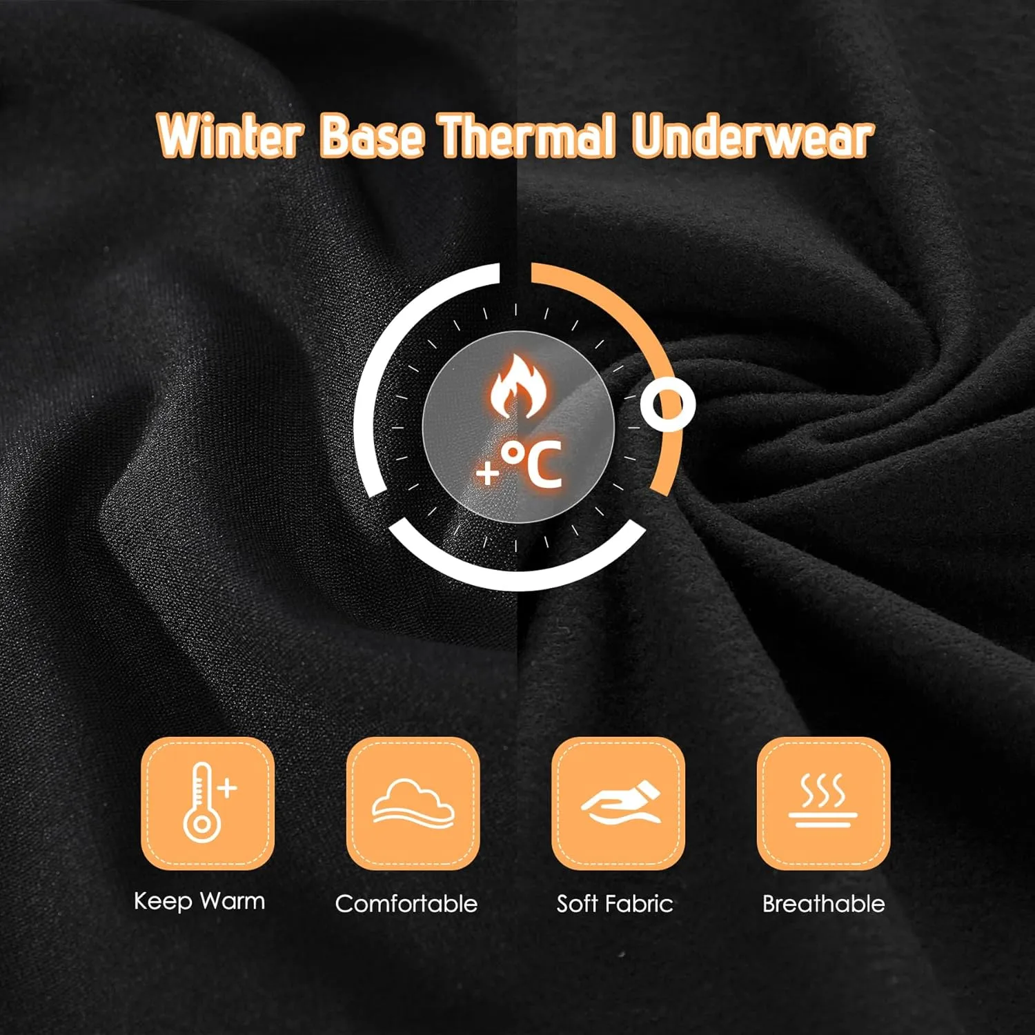 Zando Toddler Thermal Underwear Sets for Kids Base Layer Winter Warm Toddler Long Johns for Boys Girls Long Underwear